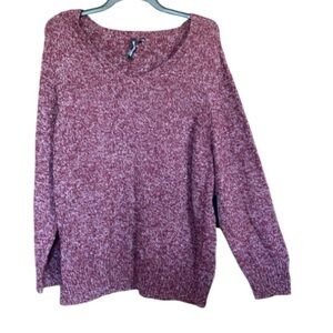 Offer$11 Zoe +  Phoebe sweater tawny port heathered pullover casual office 3X